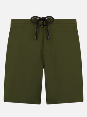 Costume lungo elasticizzato Comfort Surf verde militare