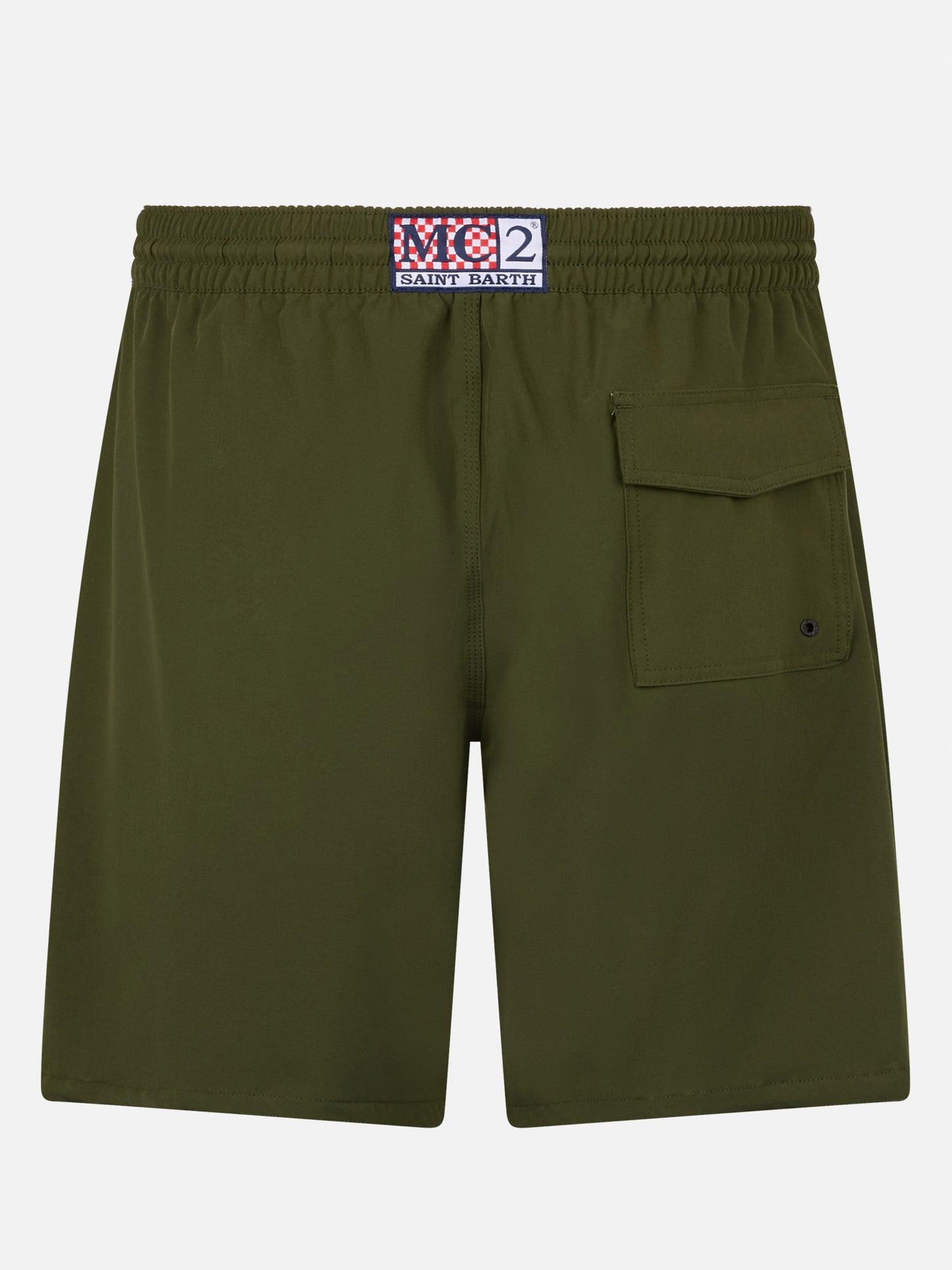 Costume lungo elasticizzato Comfort Surf verde militare