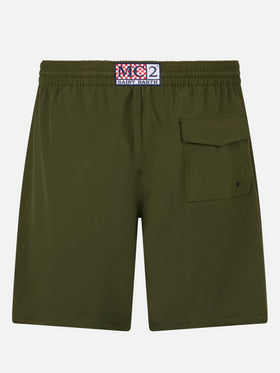 Costume lungo elasticizzato Comfort Surf verde militare