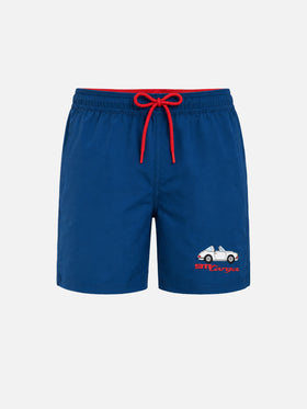 Badeshorts Comfort mit Porsche-Silhouettenstickerei | PORSCHE SPECIAL EDITION 