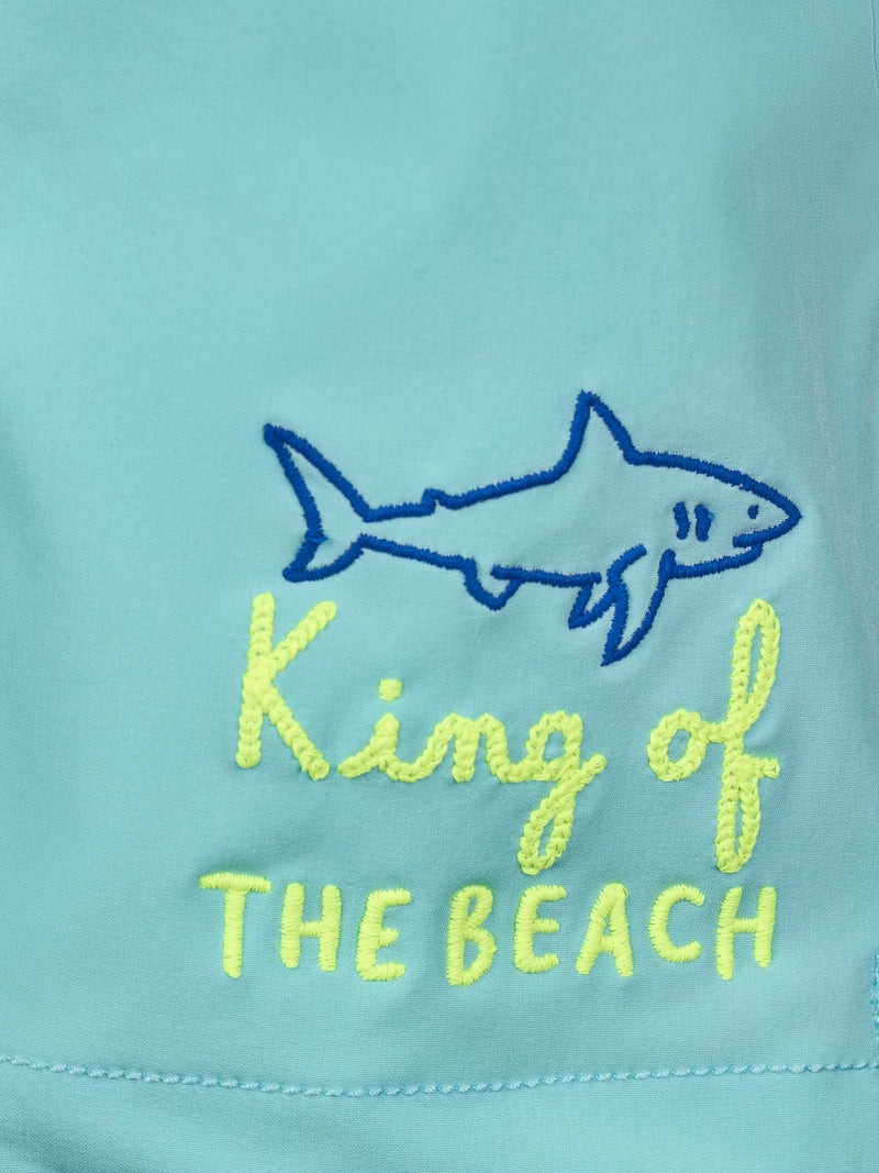 Costume da bagno da bambino Comfort con ricamo King of the Beach