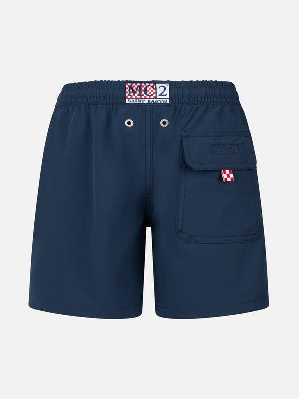 Boy Comfort swim shorts with + Capri - Capricci embroidery | INSULTI LUMINOSI SPECIAL EDITION