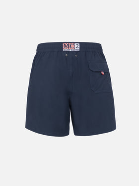 Blaue Comfort-Badeshorts für Herren