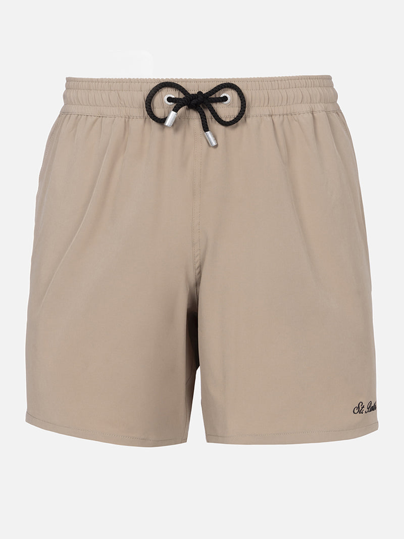Man beige Comfort Travel swim shorts