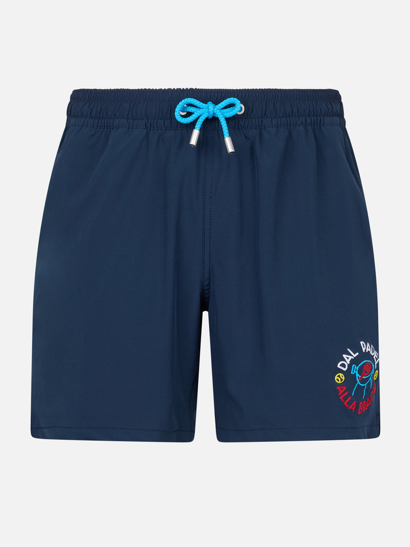 Costume da bagno da uomo Comfort con ricamo Dal Padel alla Brace EDI MC2 Saint Barth