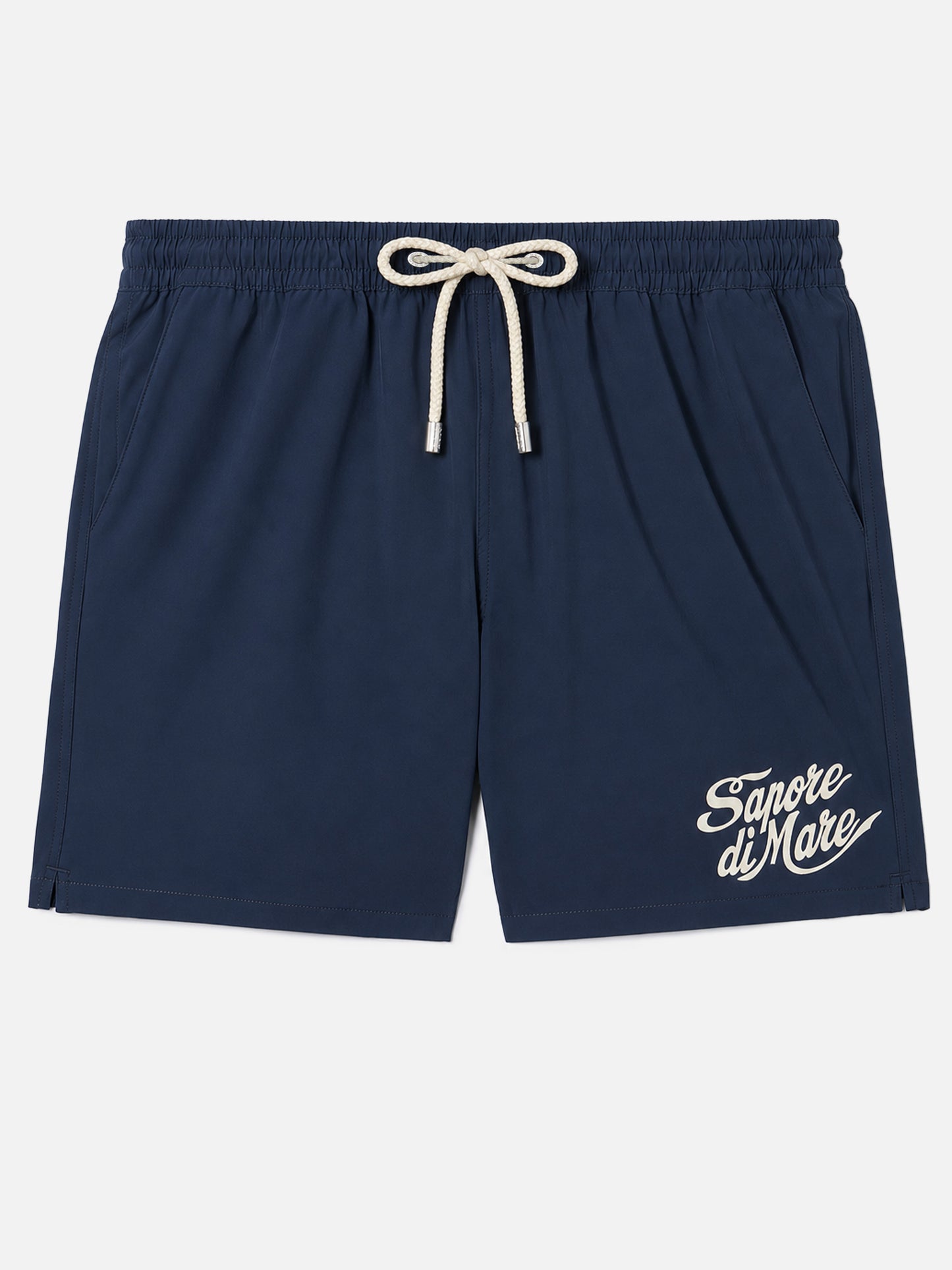 Marineblaue Comfort-Badeshorts mit Sapore di Mare-Stickerei | SAPORE DI MARE SPECIAL EDITION 