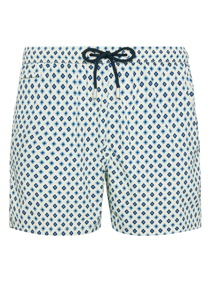Comfort Light swim shorts with tie print - MC2 Saint Barth