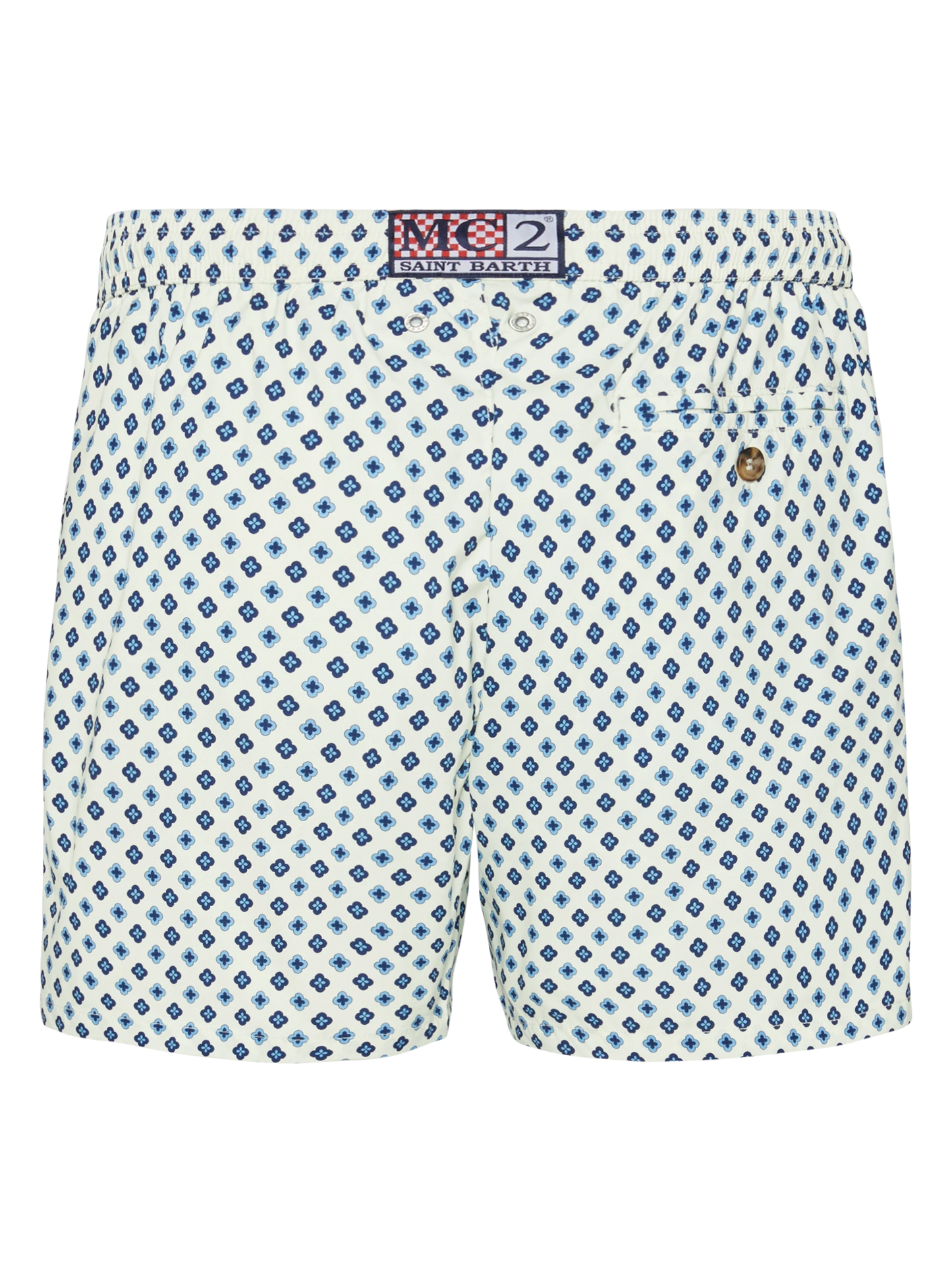 Comfort Light swim shorts with tie print - MC2 Saint Barth