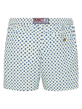 Comfort Light swim shorts with tie print - MC2 Saint Barth