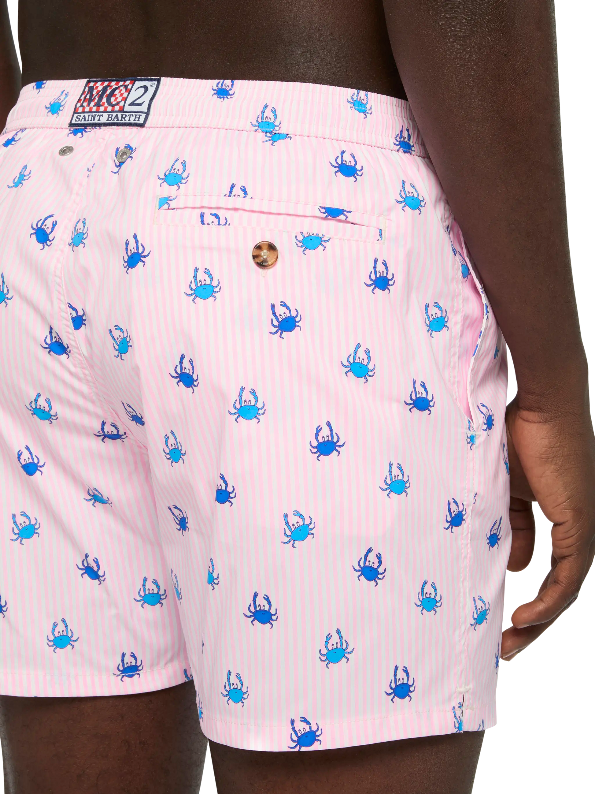 Comfort Light swim shorts with crab print - MC2 Saint Barth