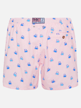Comfort Light swim shorts with crab print - MC2 Saint Barth