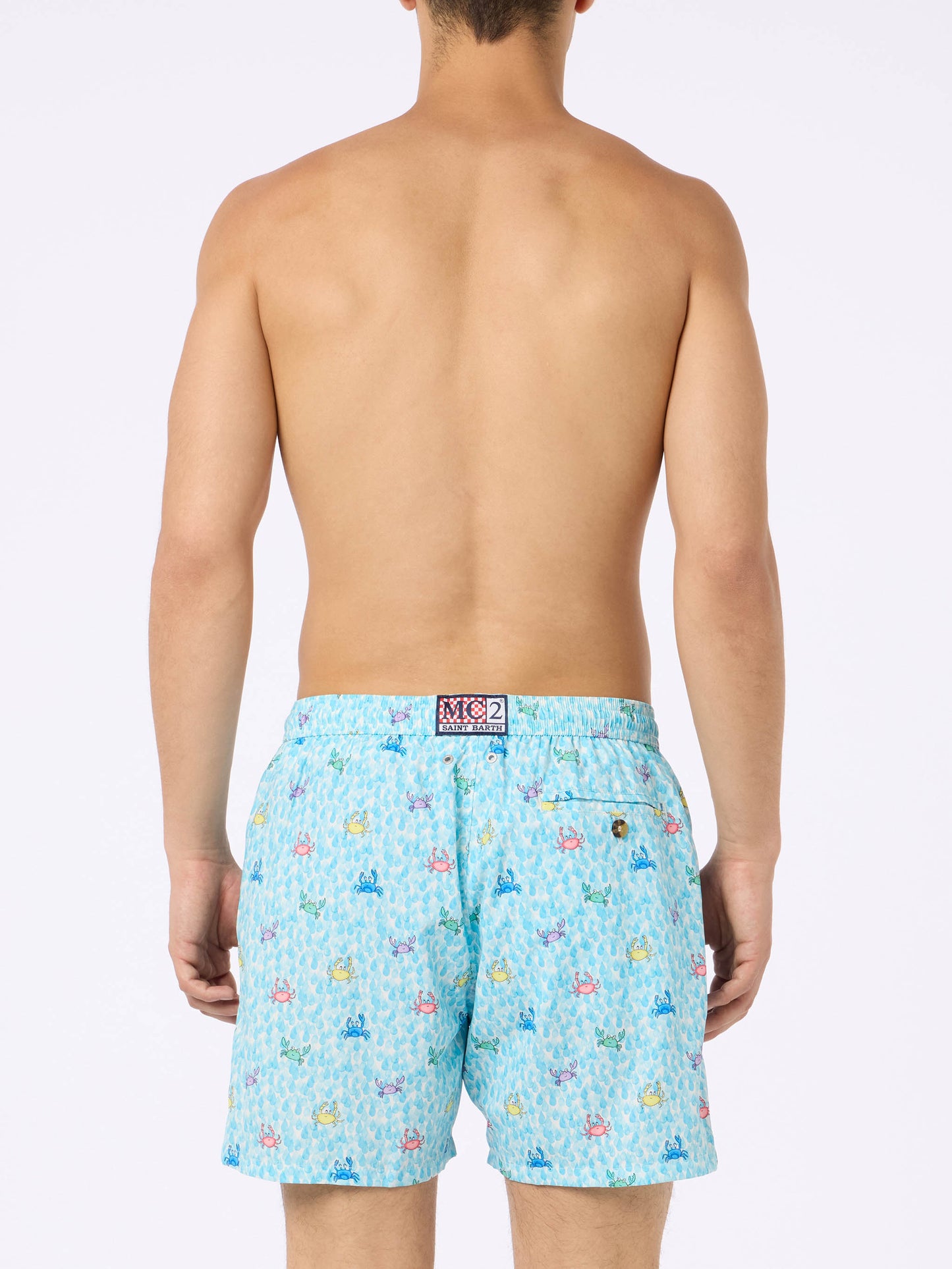 Comfort Light swim shorts with crabs print - MC2 Saint Barth