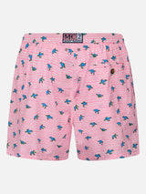 Man Comfort Light swim shorts with sea turtles print