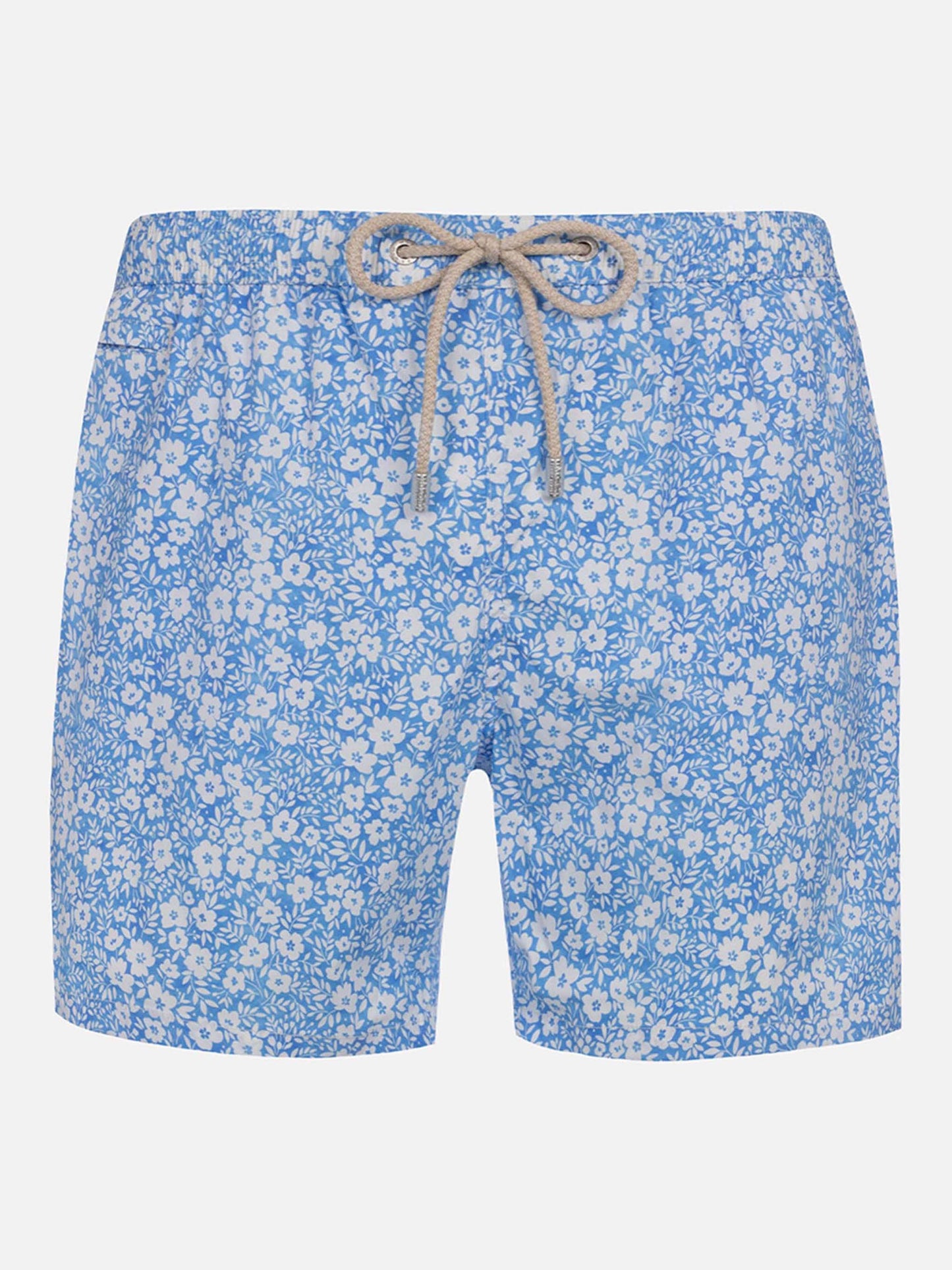 Bañador corto clásico elástico Comfort Light con estampado de flores 