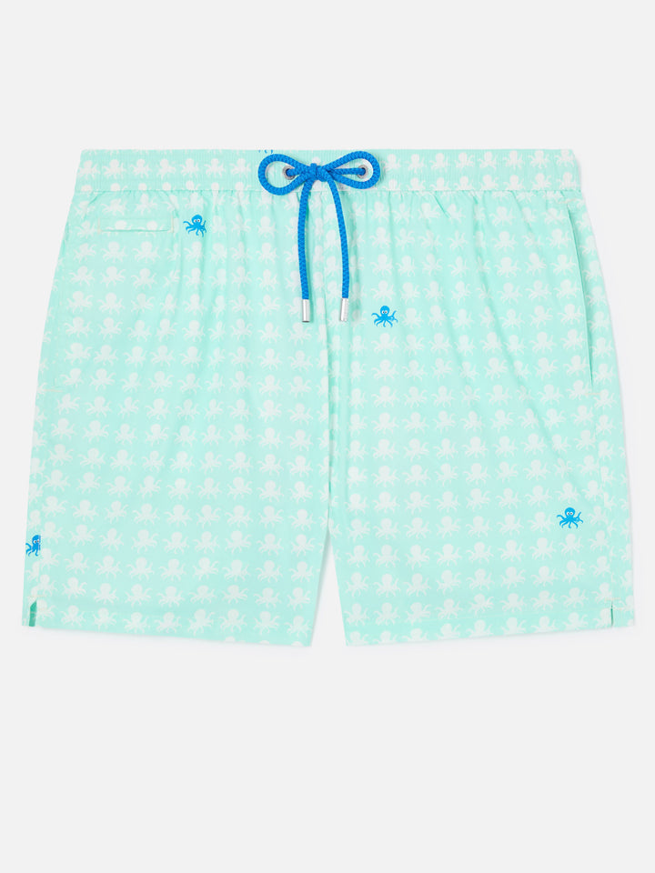 Badeshorts Comfort Light mit Oktopus-Print