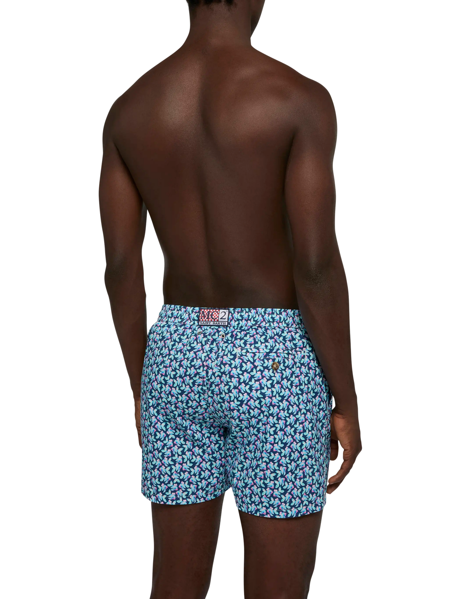 Comfort Light swim shorts with fish print - MC2 Saint Barth