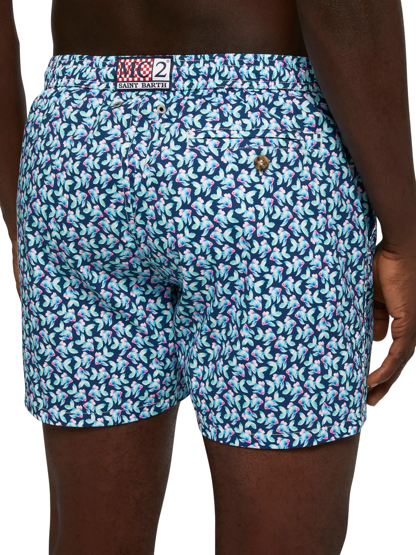 Comfort Light swim shorts with fish print - MC2 Saint Barth