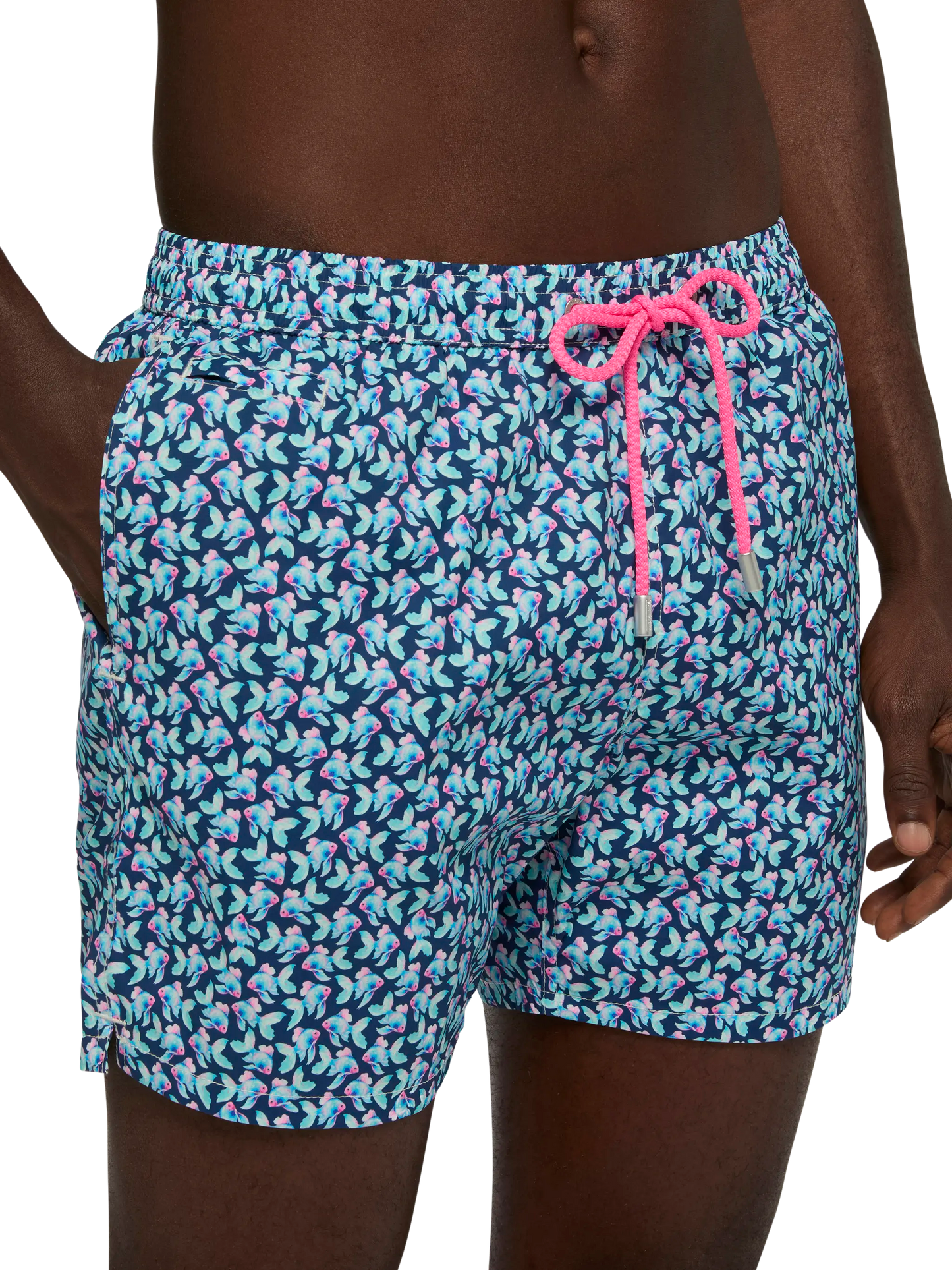Comfort Light swim shorts with fish print - MC2 Saint Barth