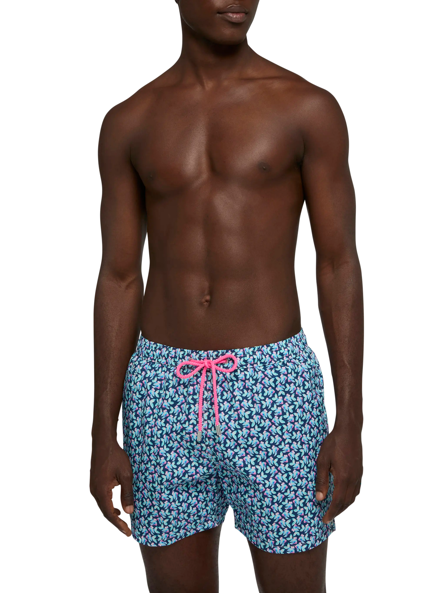 Comfort Light swim shorts with fish print - MC2 Saint Barth
