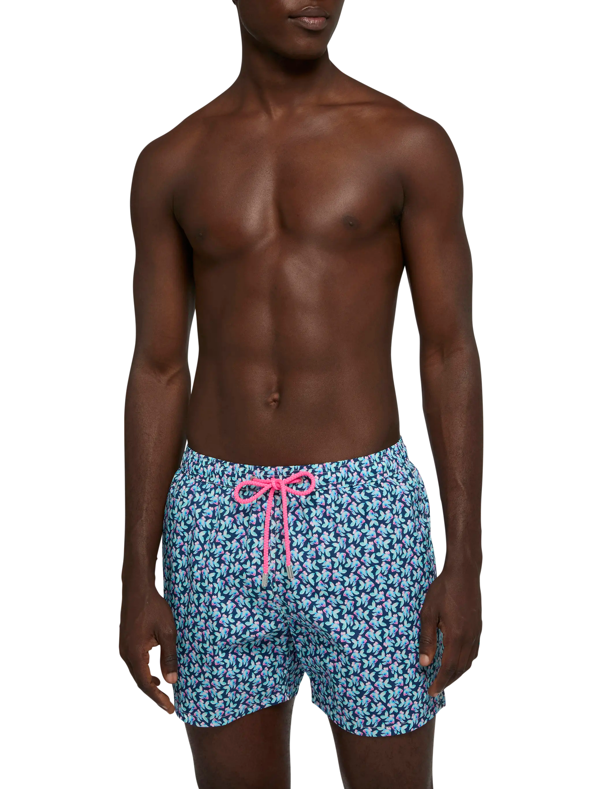 Comfort Light swim shorts with fish print - MC2 Saint Barth