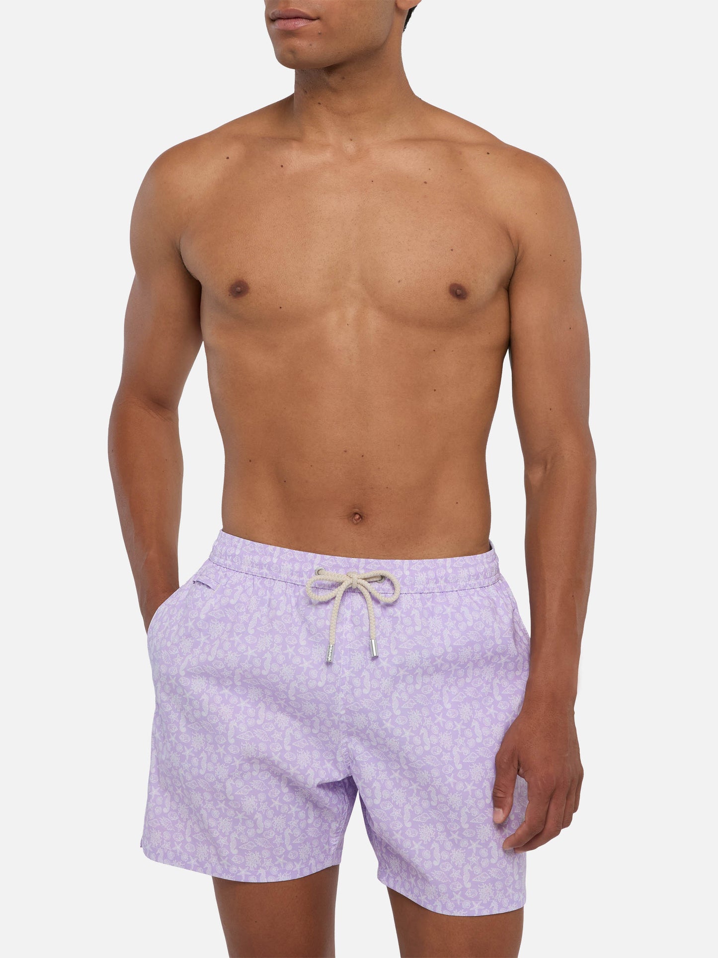 Comfort Light swim shorts with sea animals print