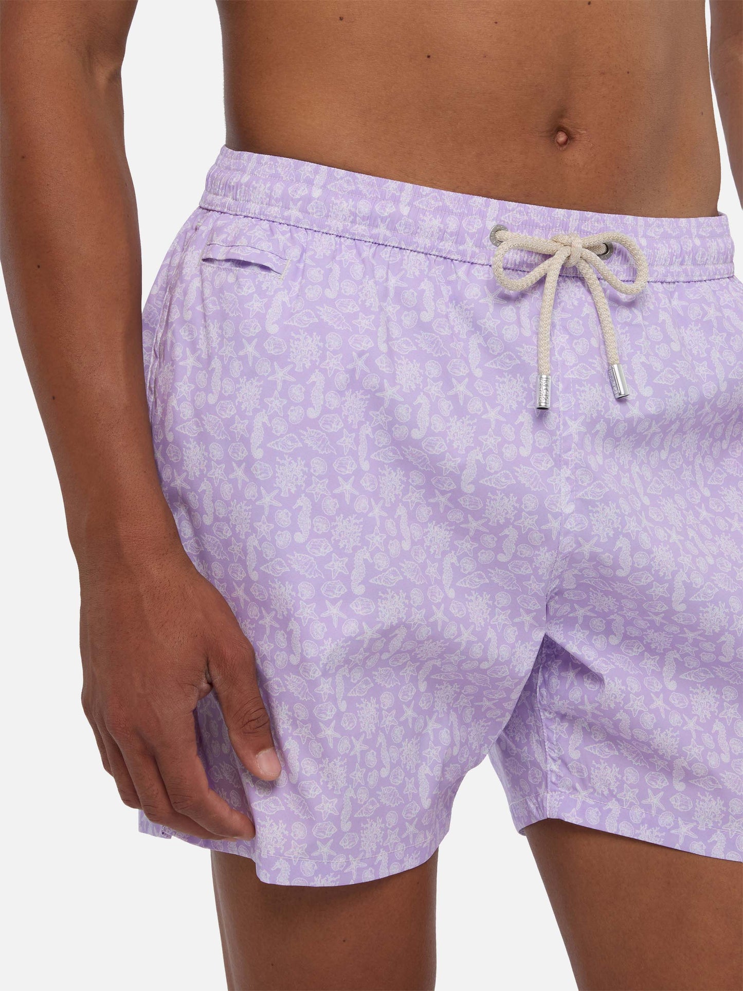 Comfort Light swim shorts with sea animals print