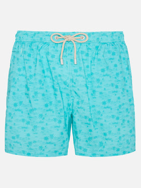 Comfort Light Badeshorts mit Hawaii-Print