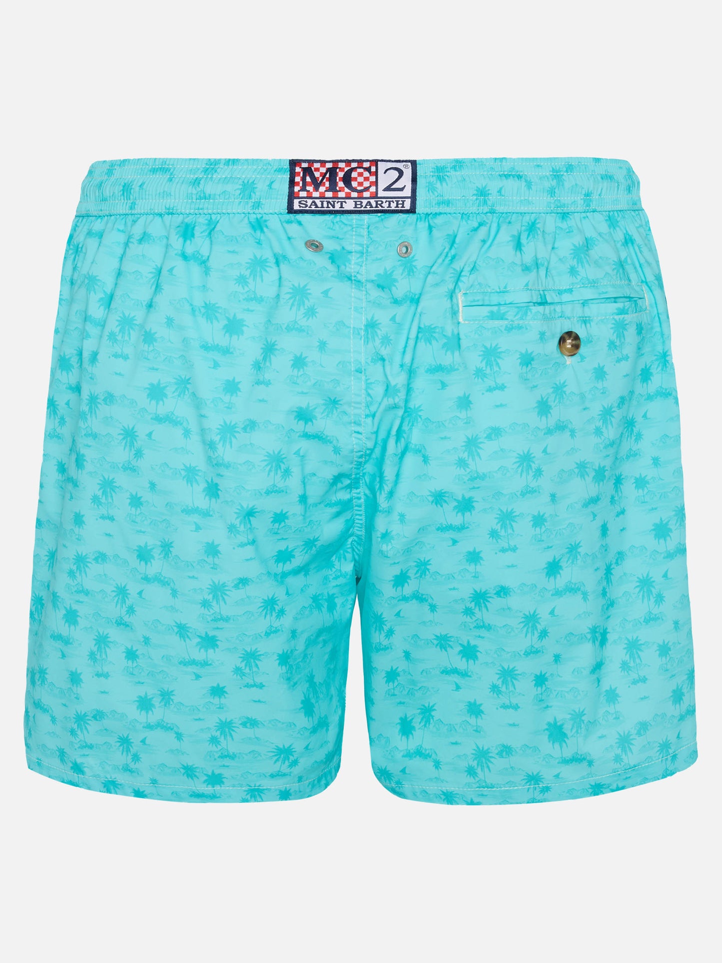 Comfort Light Badeshorts mit Hawaii-Print