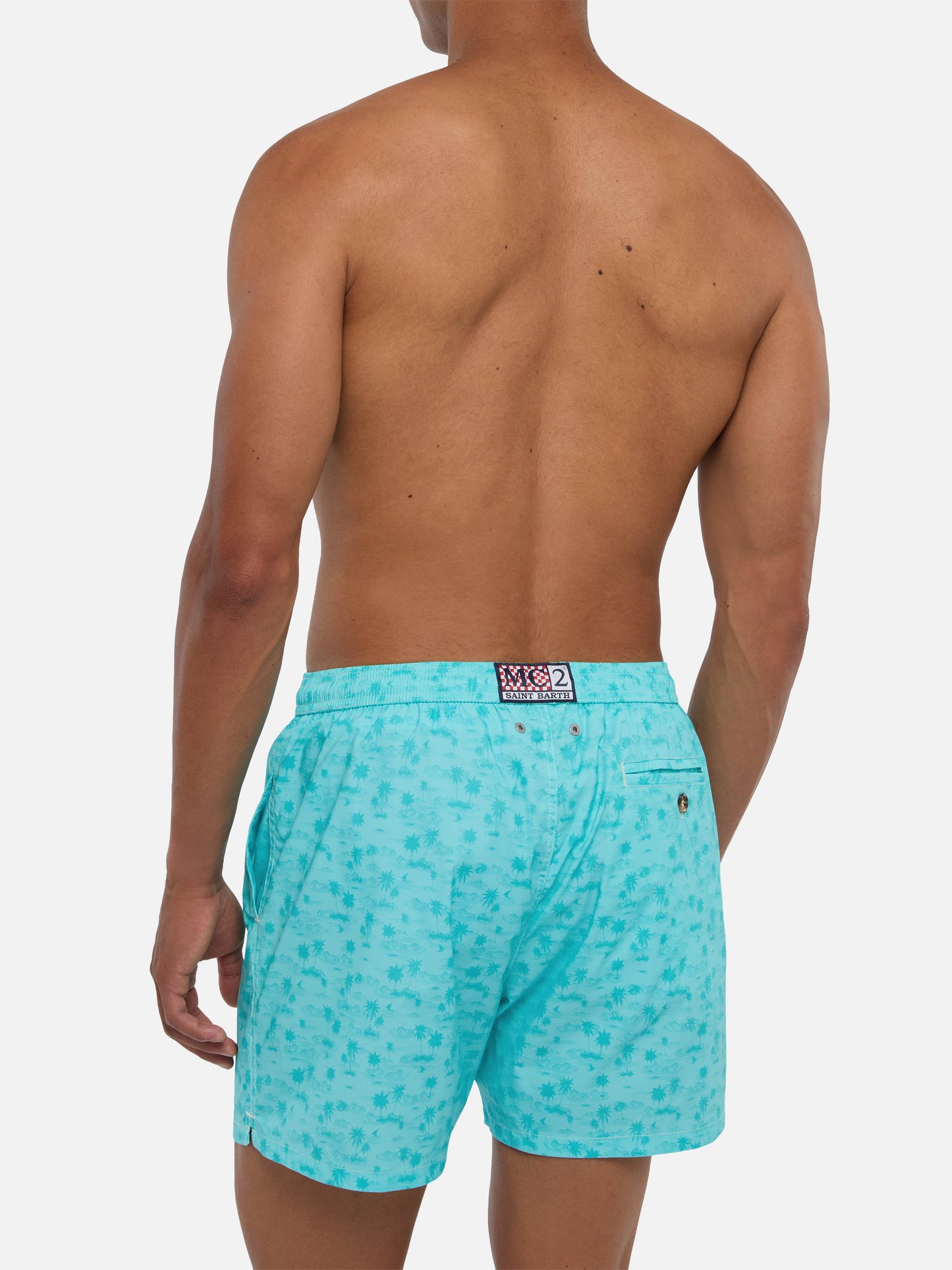 Comfort Light Badeshorts mit Hawaii-Print
