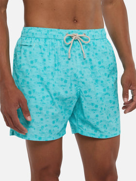 Comfort Light Badeshorts mit Hawaii-Print