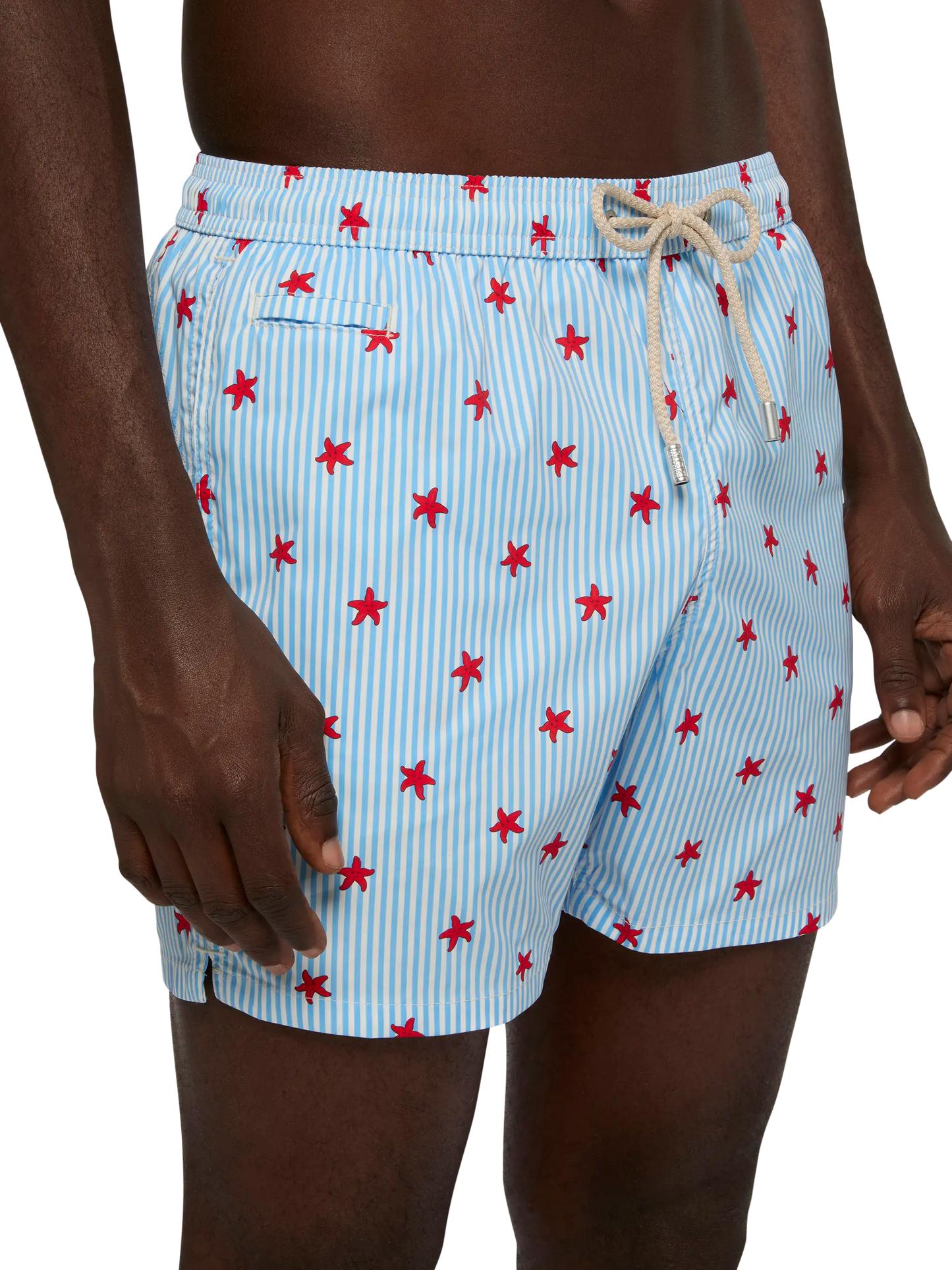 Comfort Light swim shorts with starfish print - MC2 Saint Barth