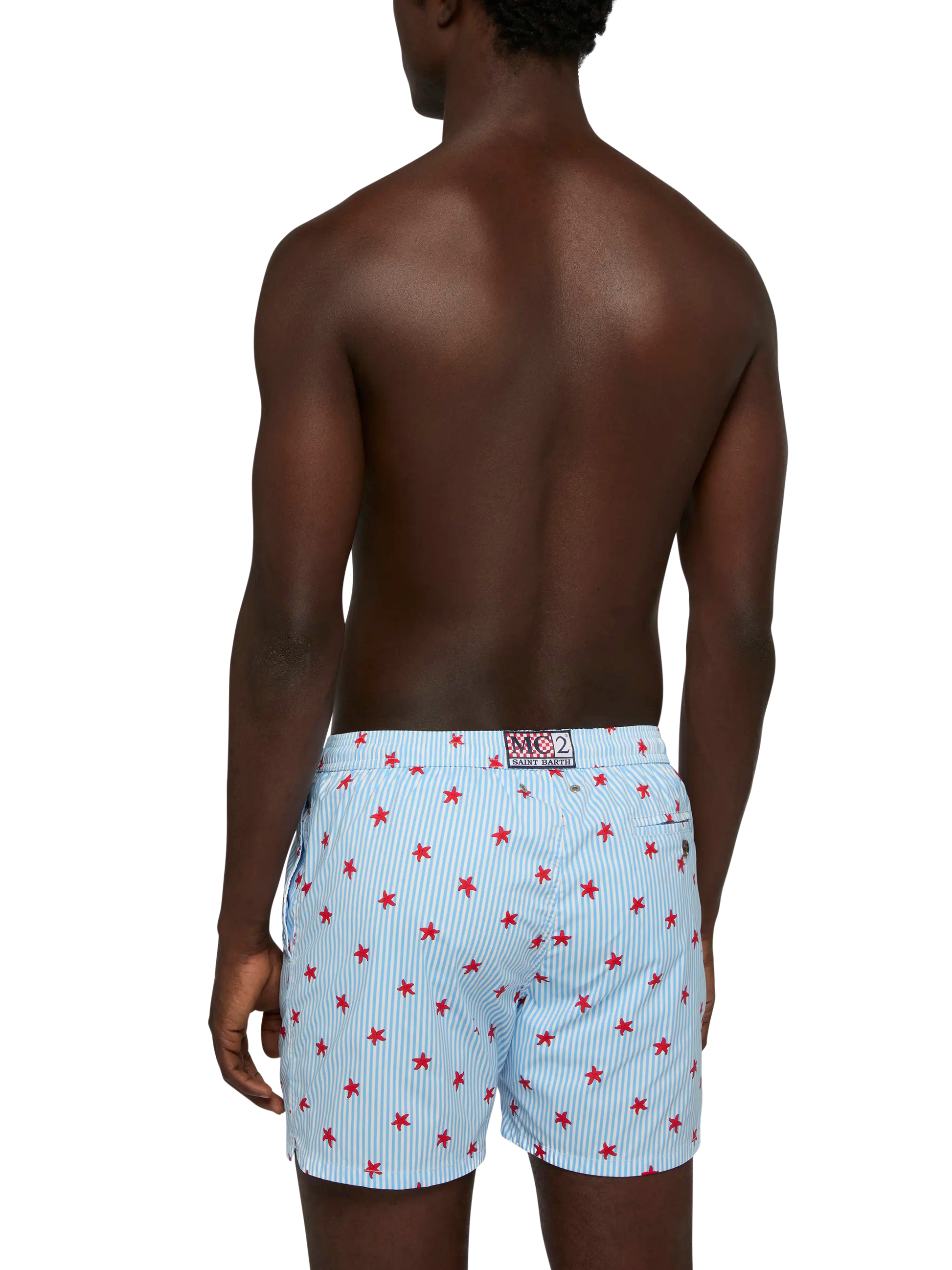 Comfort Light swim shorts with starfish print - MC2 Saint Barth
