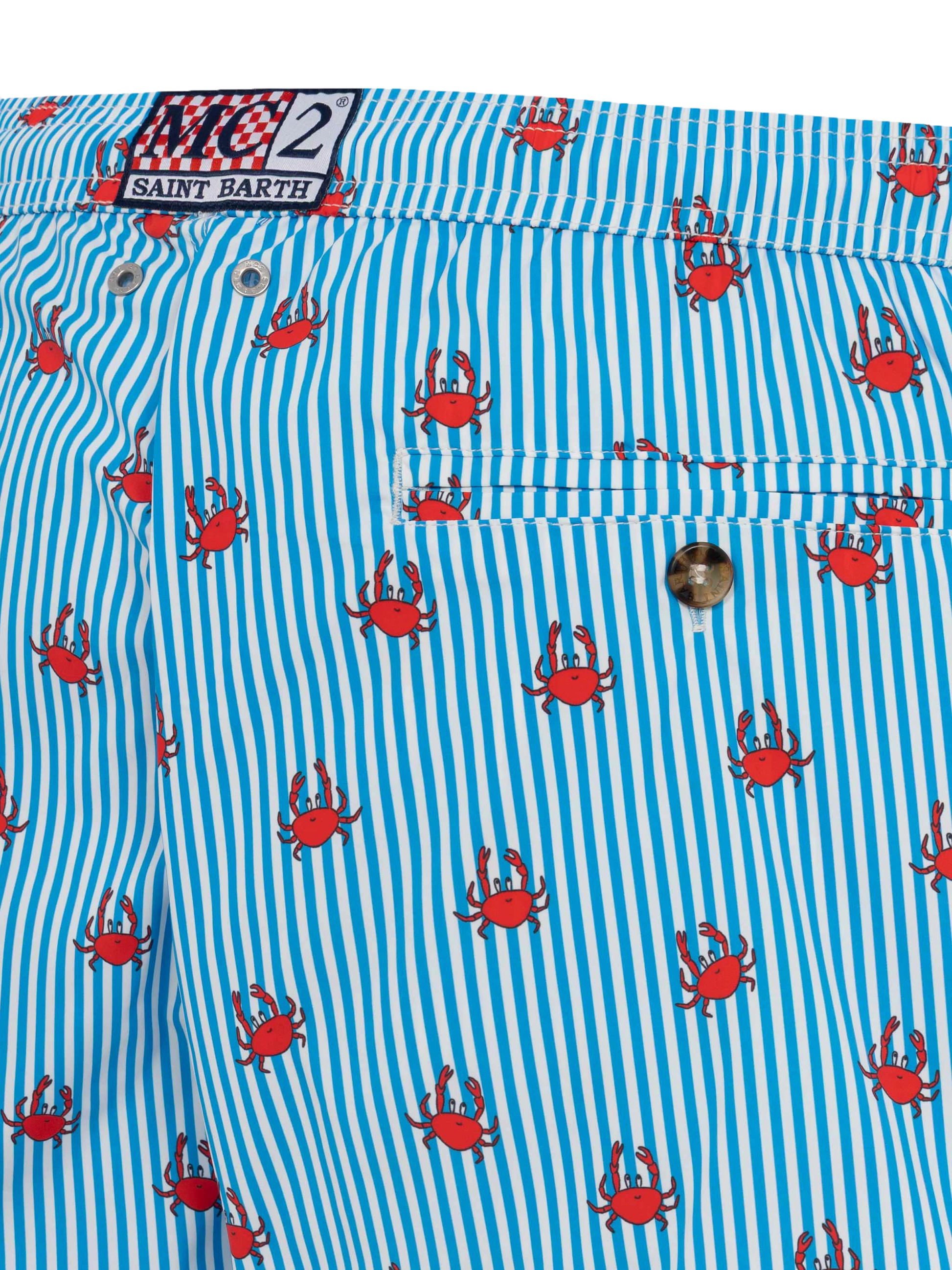 Comfort Light swim shorts with crabs print - MC2 Saint Barth