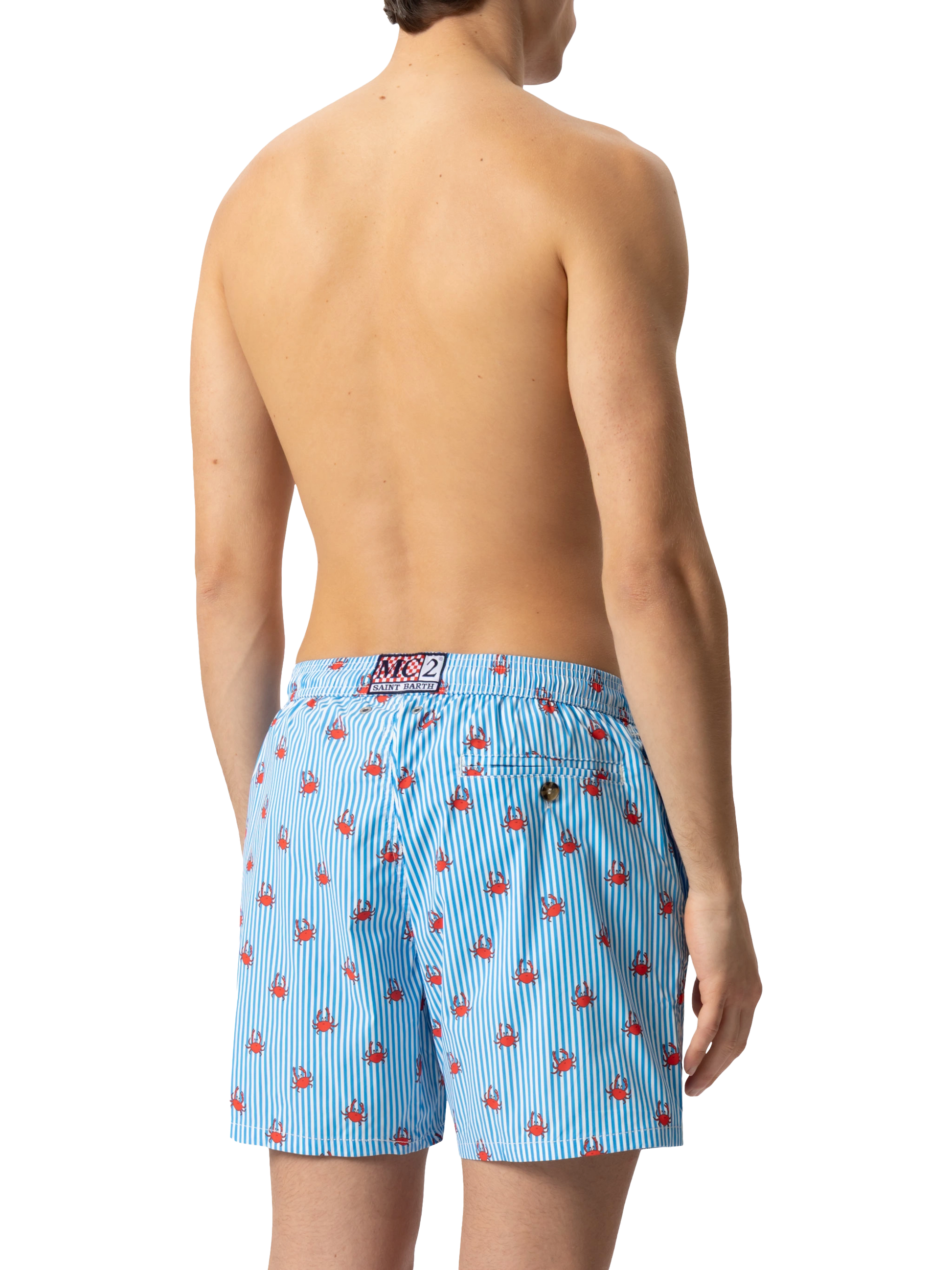 Comfort Light swim shorts with crabs print - MC2 Saint Barth