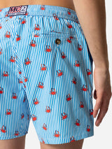 Comfort Light swim shorts with crabs print