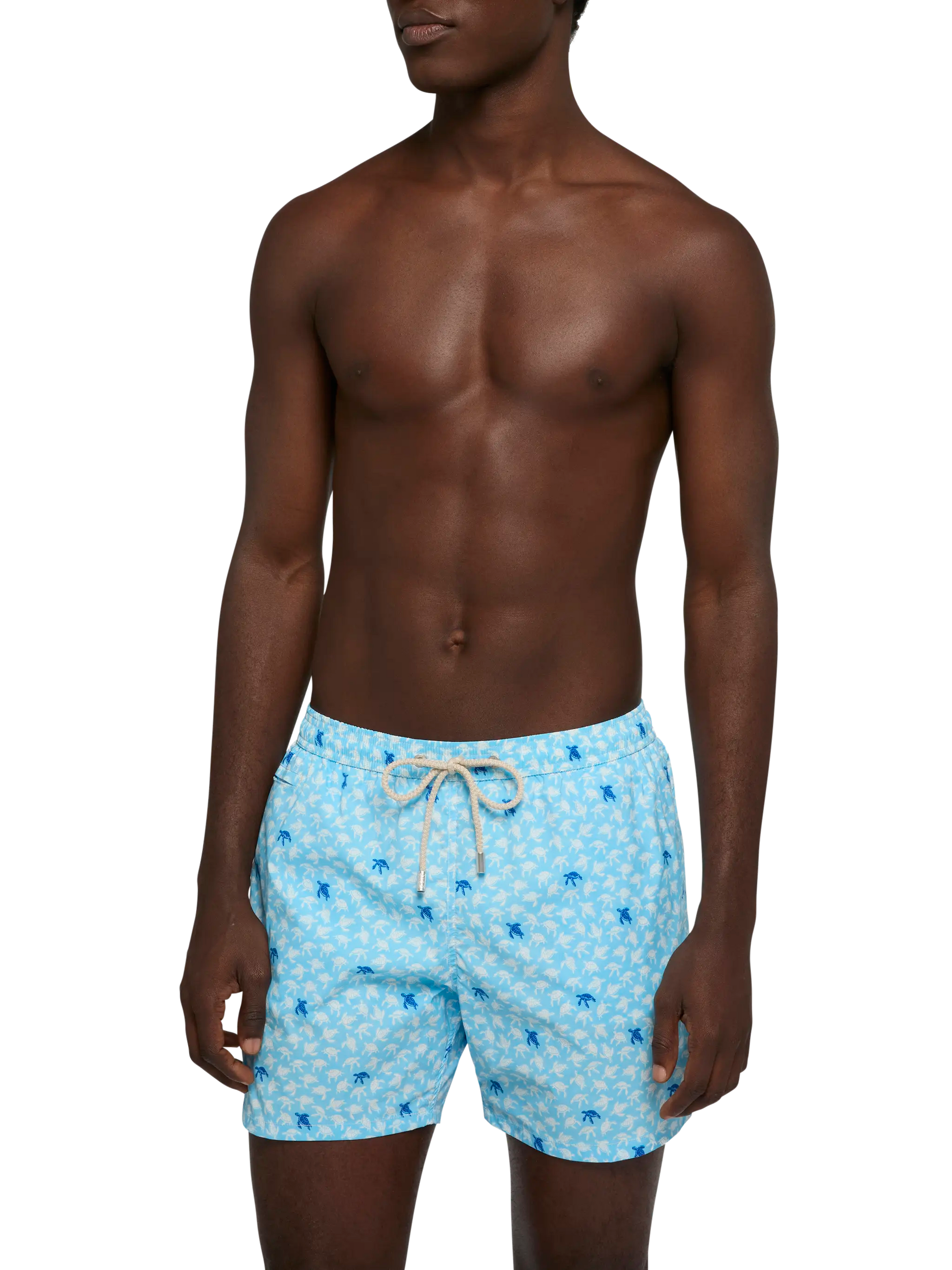Comfort Light swim shorts with sea turtle print - MC2 Saint Barth