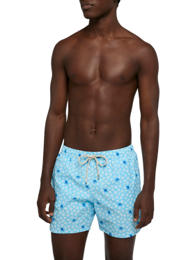 Comfort Light swim shorts with sea turtle print - MC2 Saint Barth