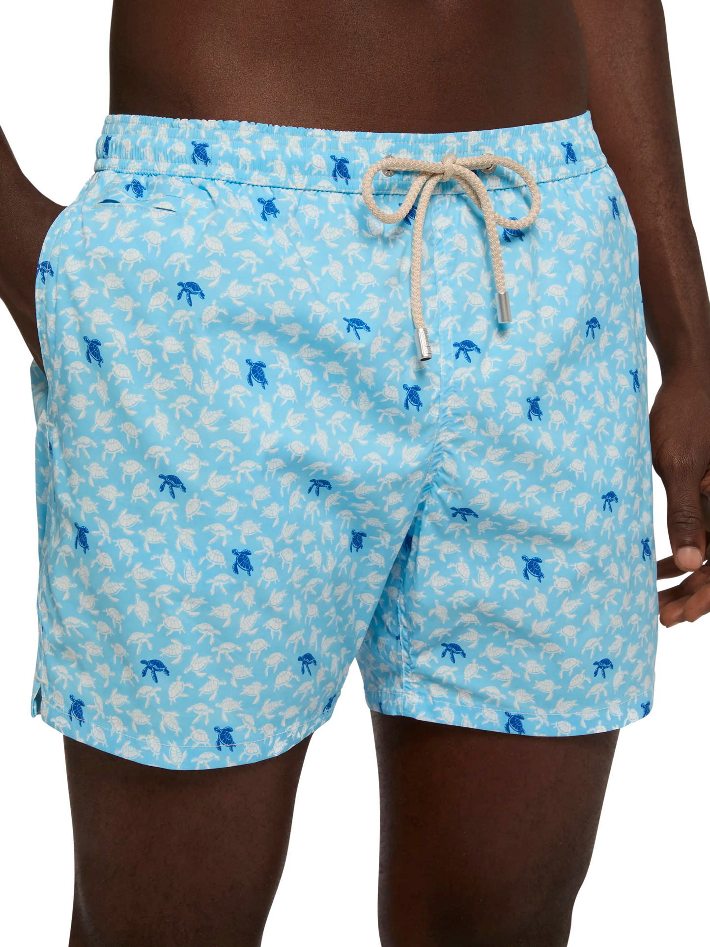 Comfort Light swim shorts with sea turtle print - MC2 Saint Barth