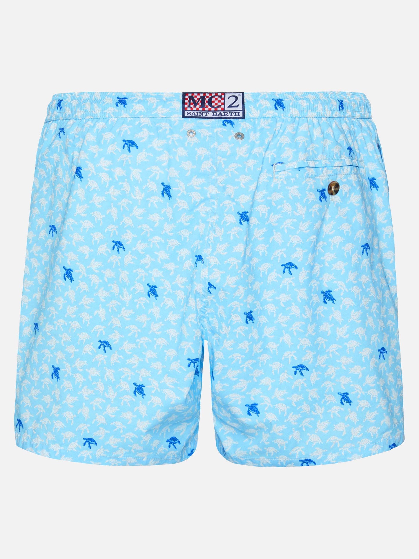 Comfort Light swim shorts with sea turtle print - MC2 Saint Barth