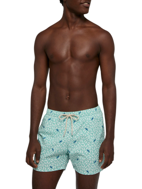 Comfort Light swim shorts with sea horse print - MC2 Saint Barth