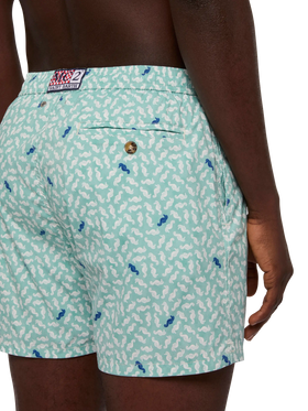 Comfort Light swim shorts with sea horse print - MC2 Saint Barth
