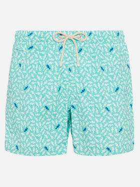 Comfort Light swim shorts with sea horse print