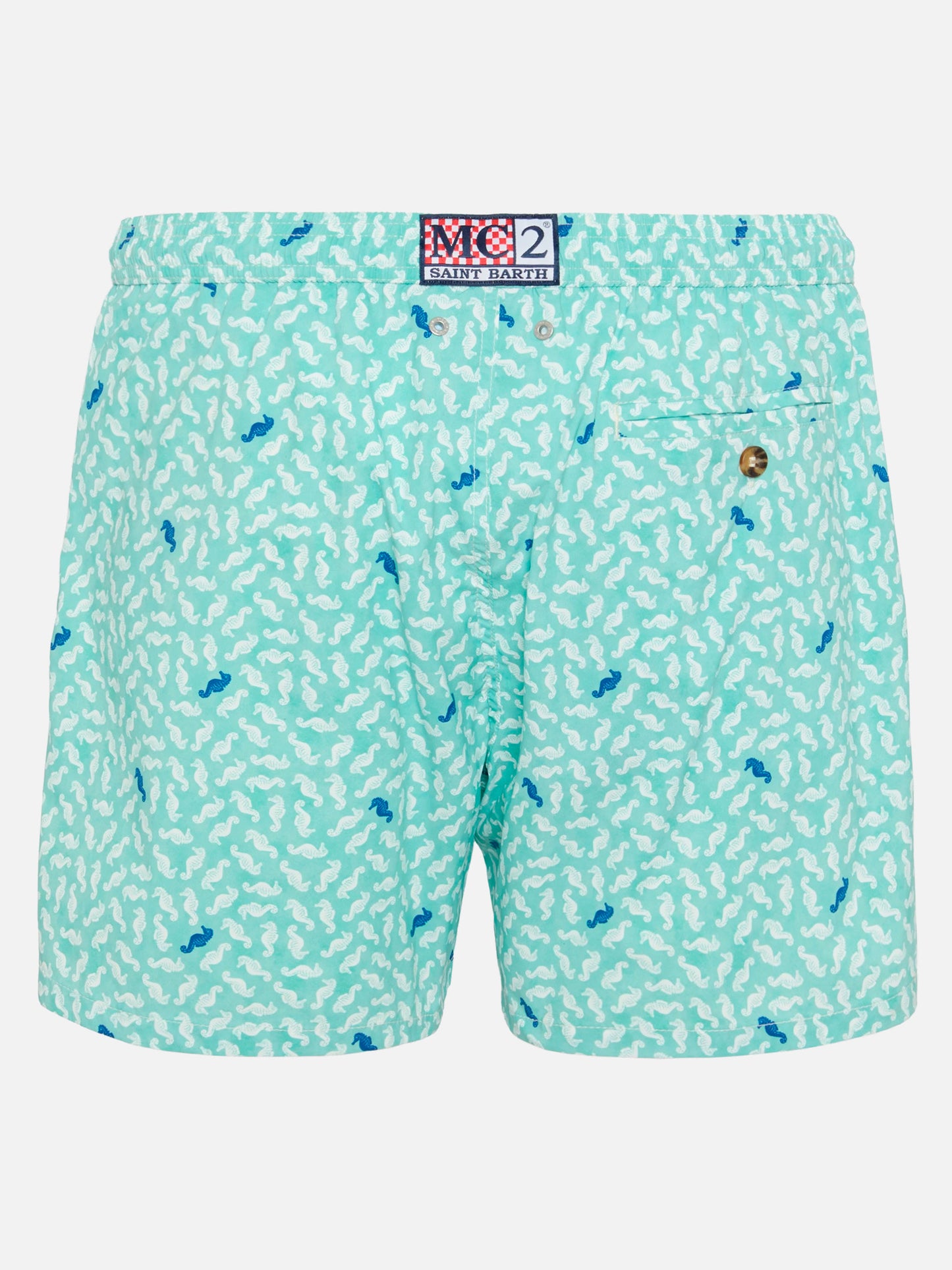 Comfort Light swim shorts with sea horse print