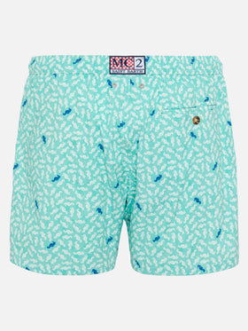 Comfort Light swim shorts with sea horse print