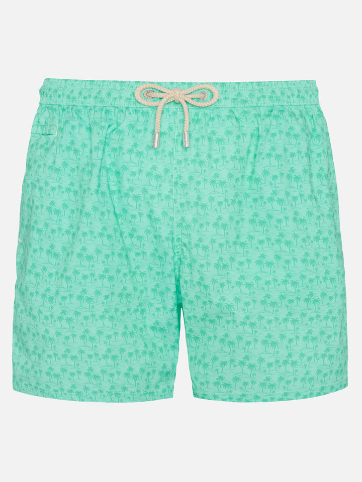 Comfort Light Badeshorts mit Palmen-Print
