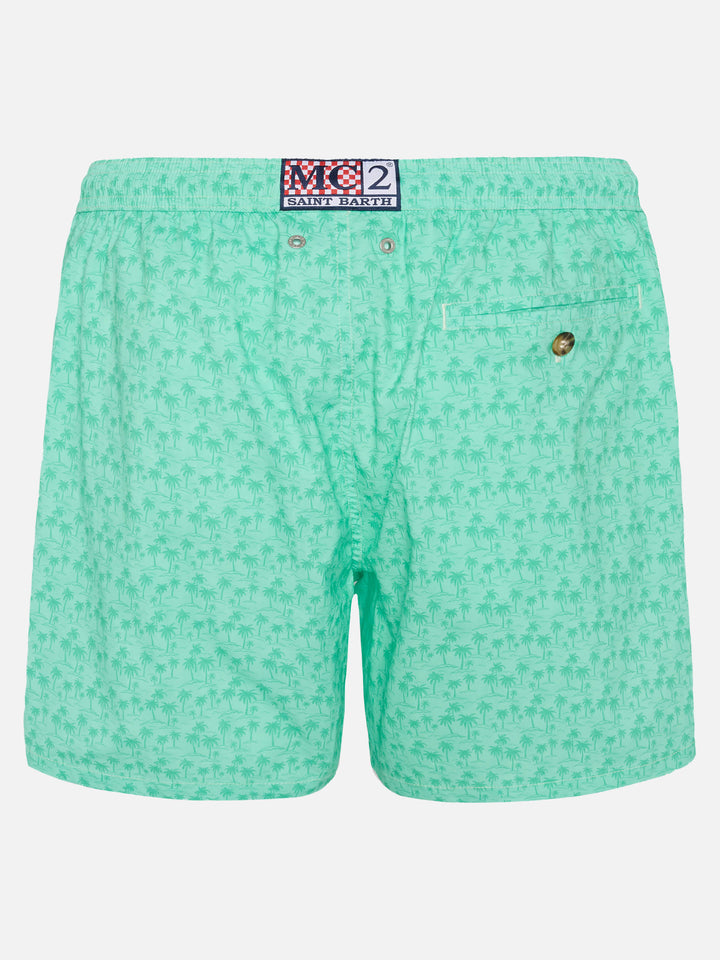 Comfort Light Badeshorts mit Palmen-Print