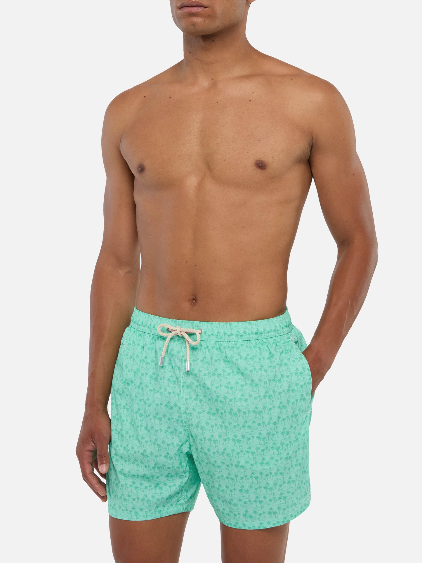 Costume mare Comfort Light con stampa palme