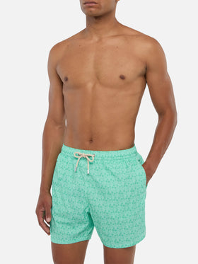 Costume mare Comfort Light con stampa palme