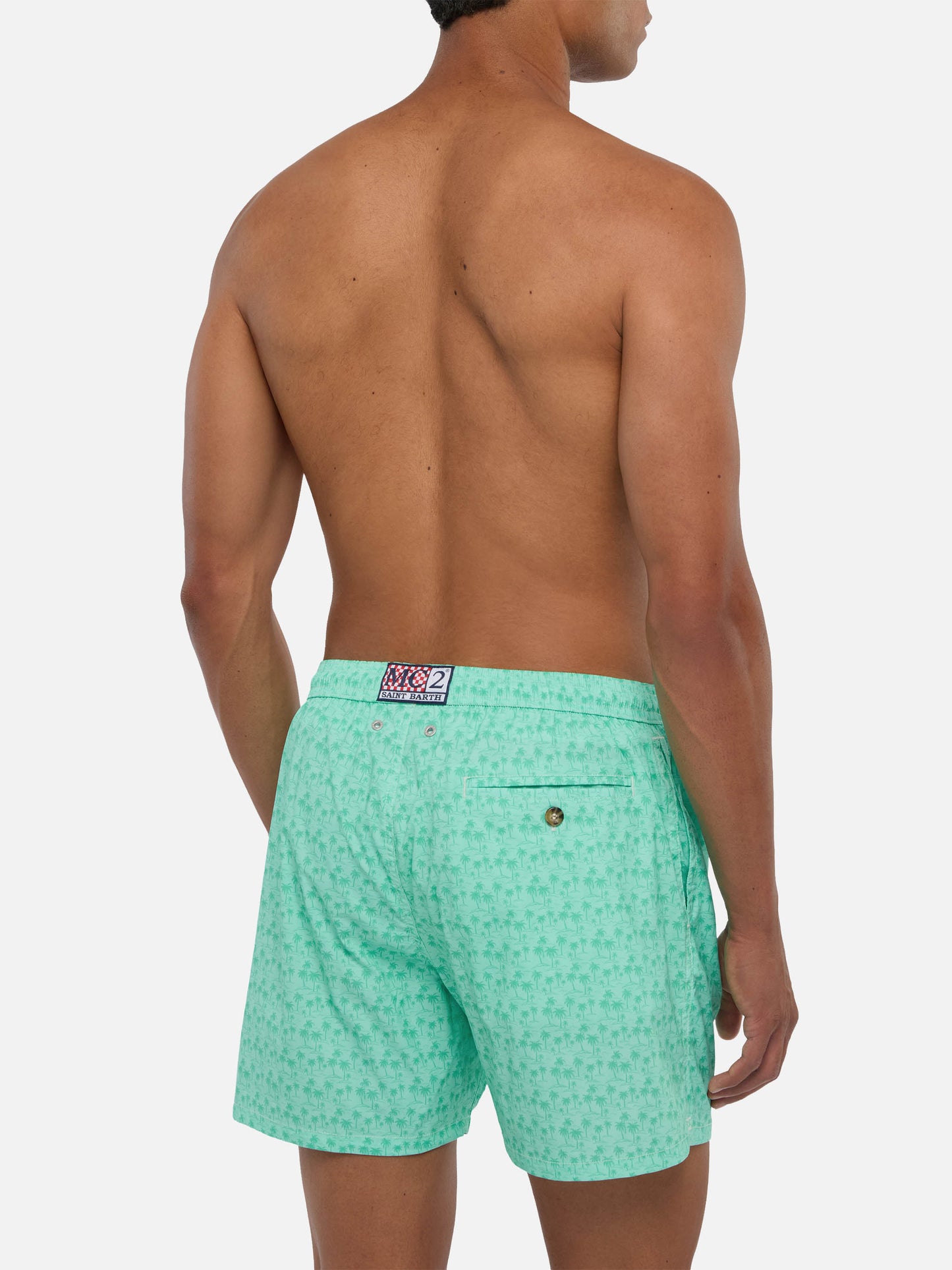 Costume mare Comfort Light con stampa palme