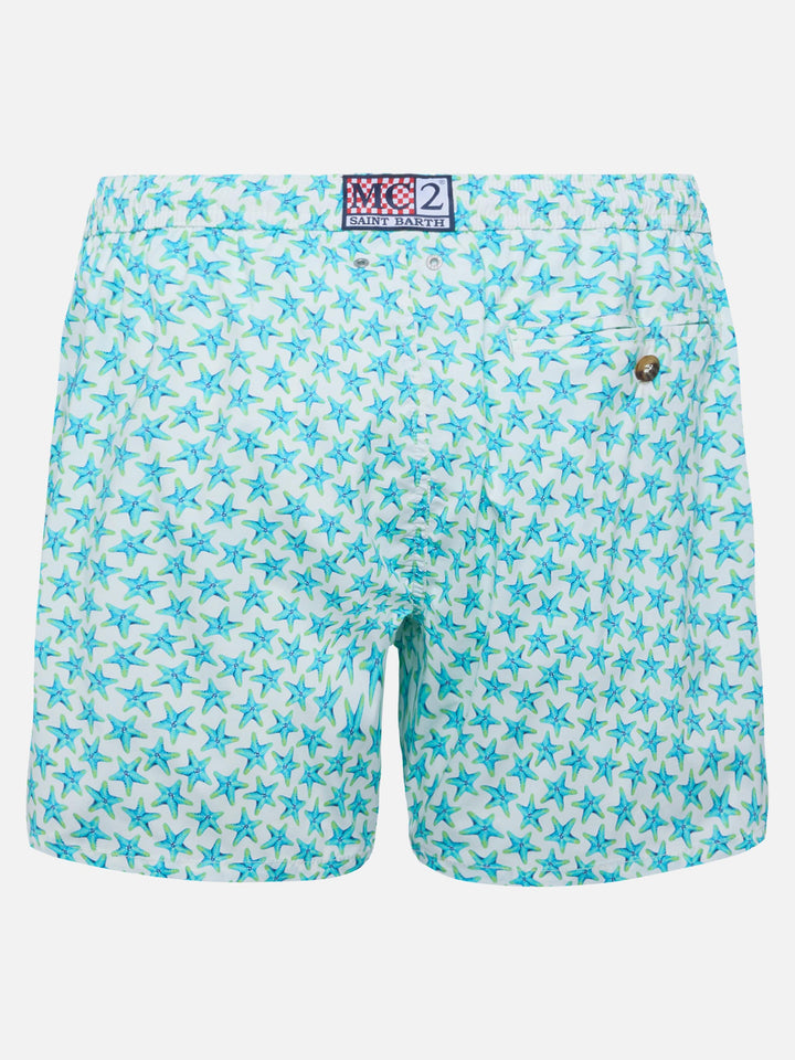 Comfort Light swim shorts with starfish print